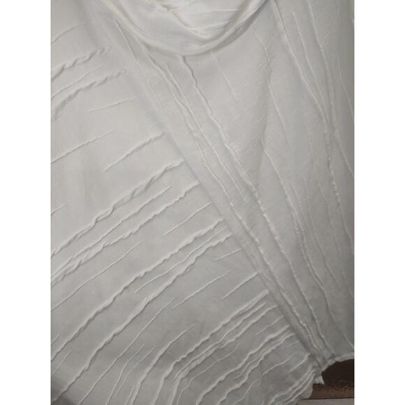 Habitat Clothes To Live In White Sleeveless Top Small Cotton Linen Blend - Picture 4 of 13